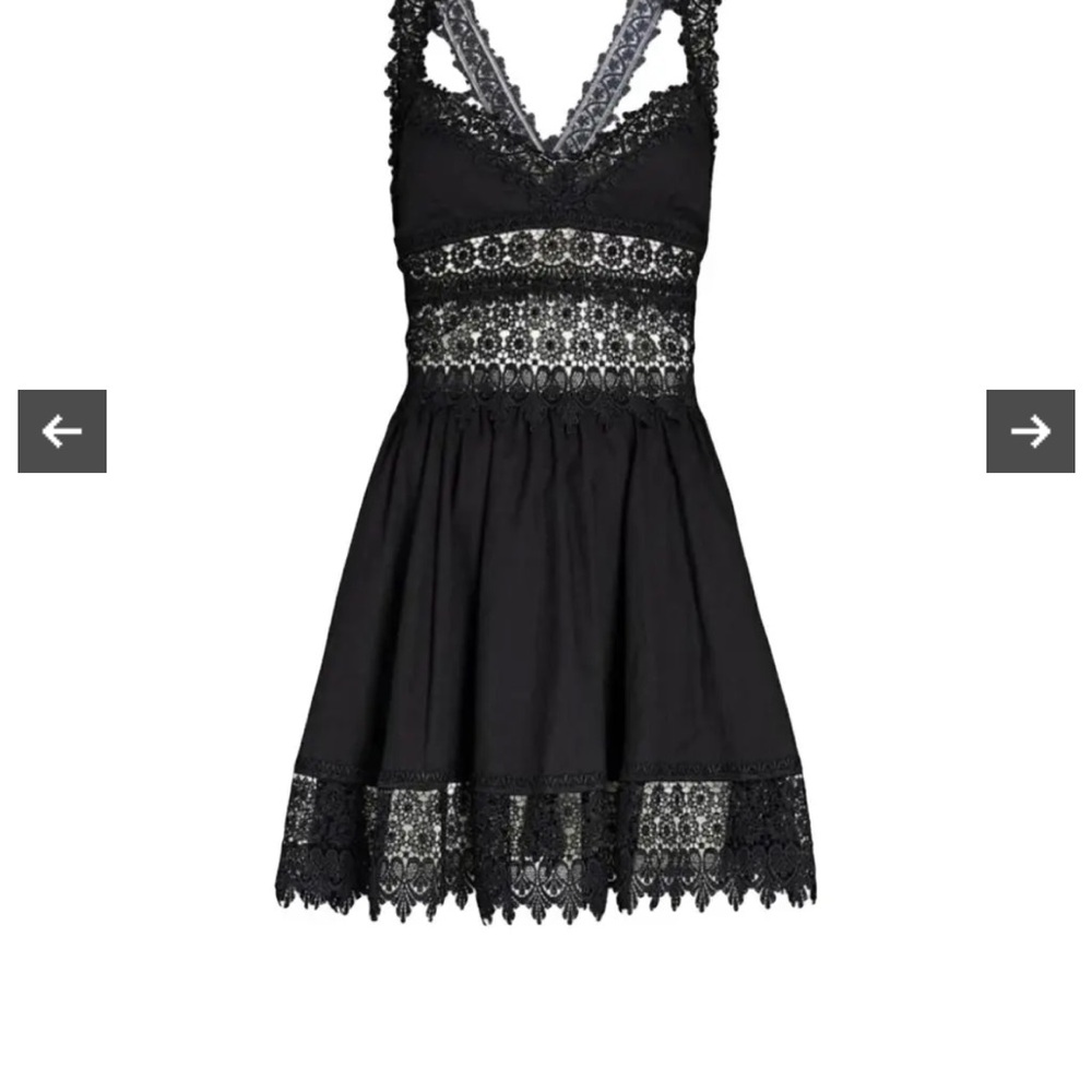 Charo Ruiz Black Lace Dress